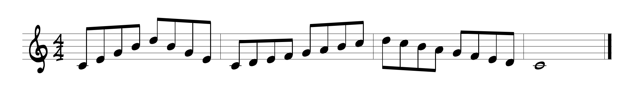 Scale_arpeggio pattern #2