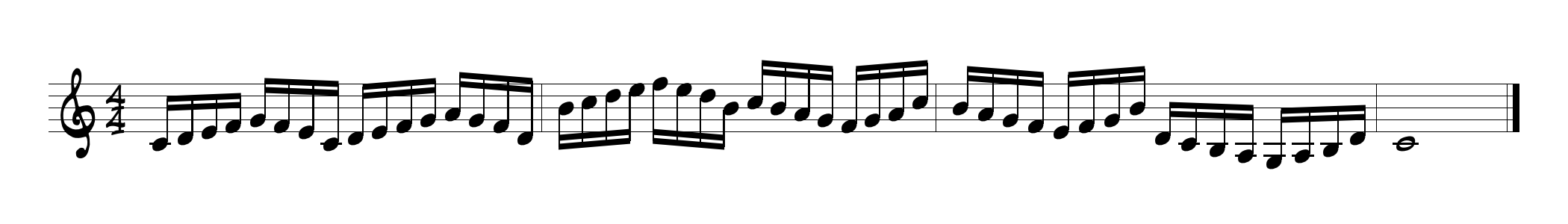 Dominant scale with arpeggio.