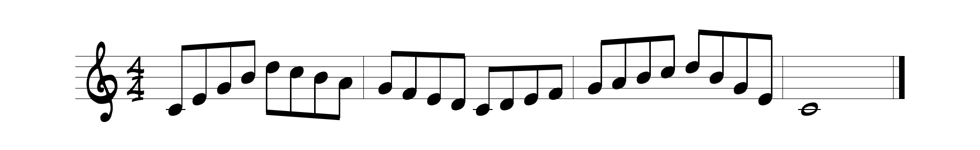 Scale _ arpeggio pattern #4